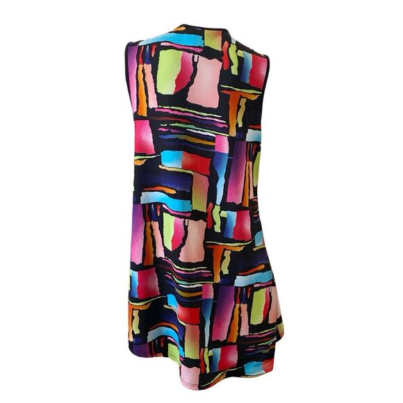 GITANE Womens Size Small Sleeveless Asymmetric Mod Retro Tunic Tank Top Shirt - Picture 4 of 8